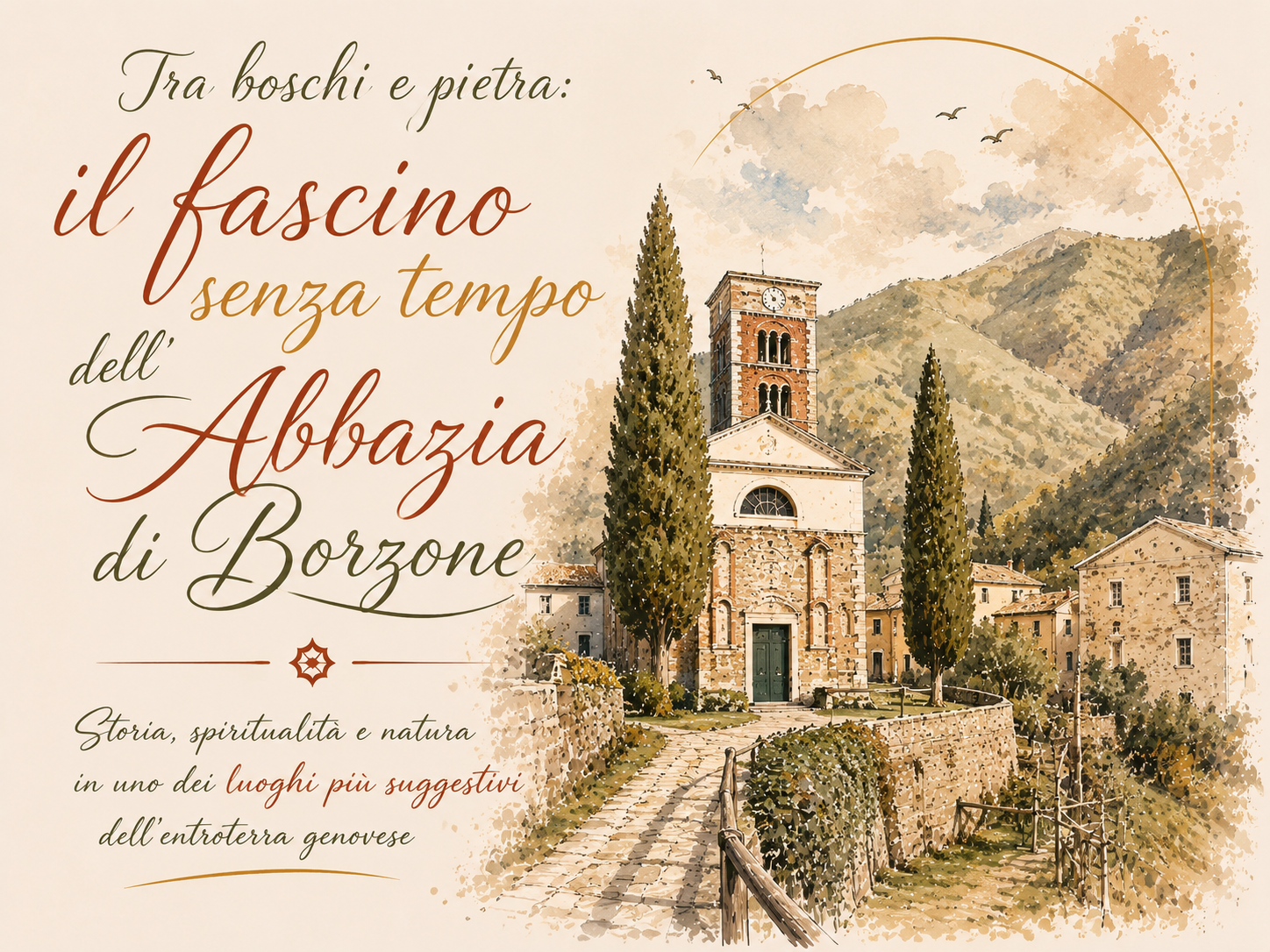 Tra boschi e pietra: il fascino senza tempo dell’Abbazia di Borzone