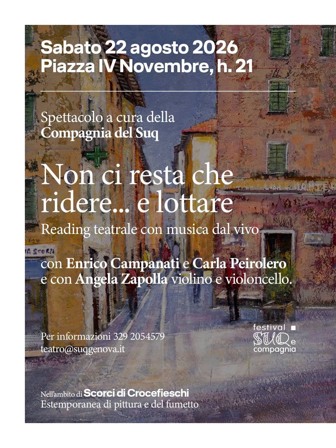 2026-08-22 – NON CI RESTA CHE RIDERE