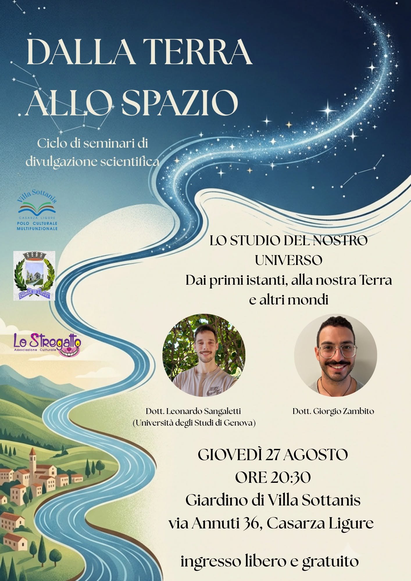 2026-08-27 – DALLA TERRA ALLO SPAZIO