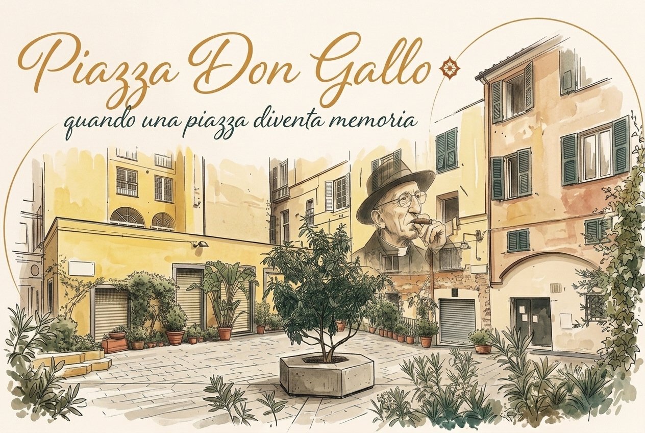 Piazza Don Gallo, quando una piazza diventa memoria